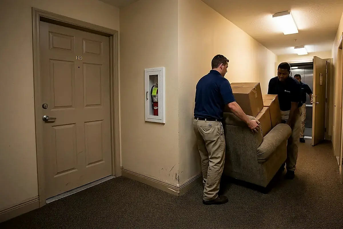 Mattress Disposal Apartment Hallway for Mattress Disposal in Clermont