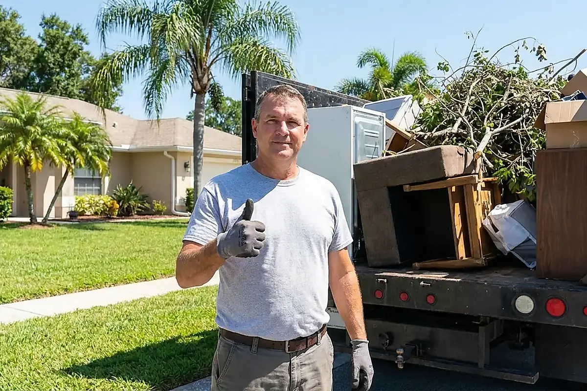 Texted Photo Quote Close-Up for Junk Removal in Lake Nona