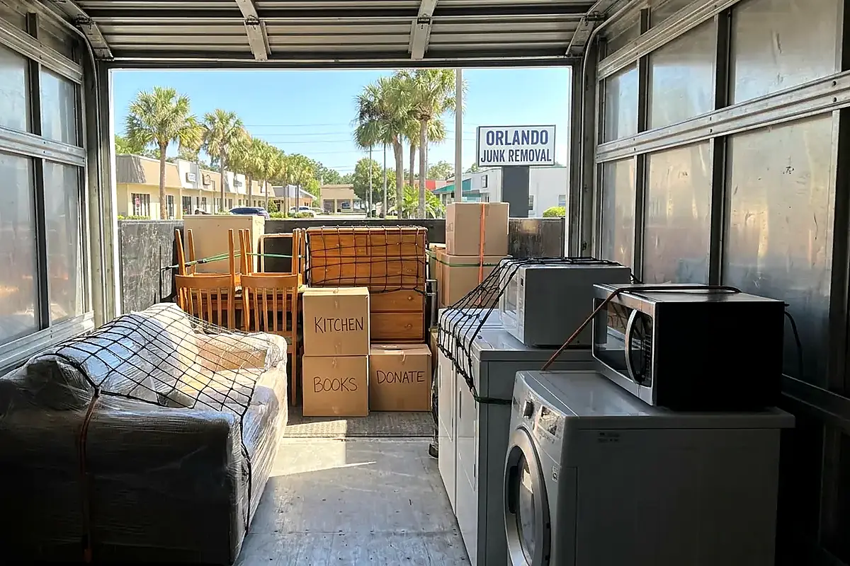 Winter Park Brick Street Pickup for Dumpster Rental in Winter Park