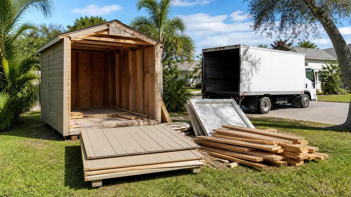 Shed Removal Orlando Backyard Dismantle for Shed Demolition & Removal
