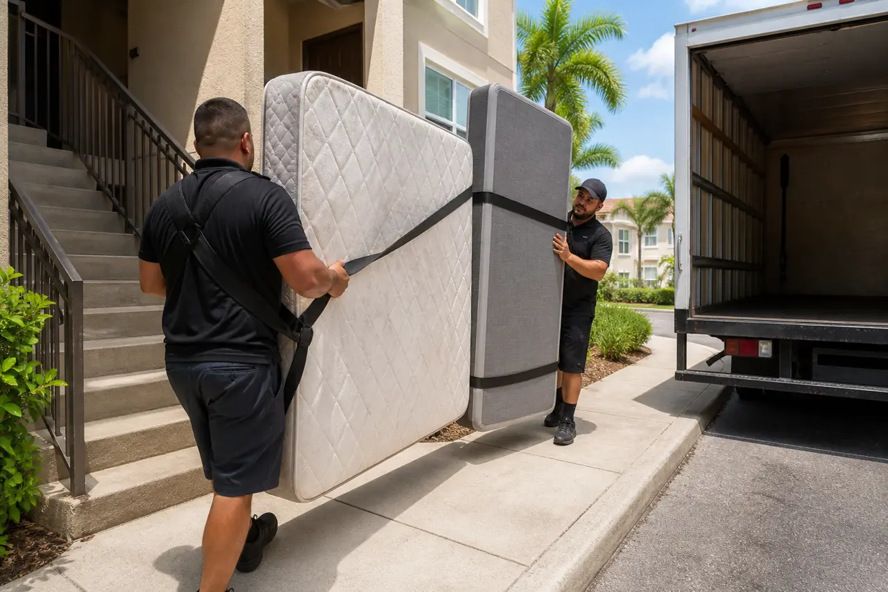 Mattress Disposal Orlando Apartment Stairs for Same-Day Mattress Disposal in Orlando: What to Know